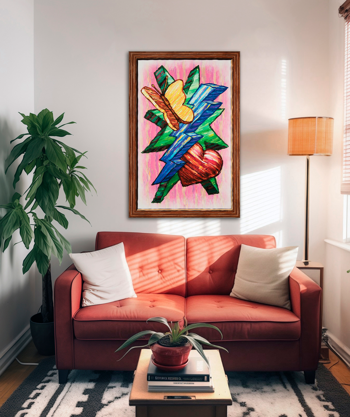 Butterfly Heart Lightning Star - Version 1