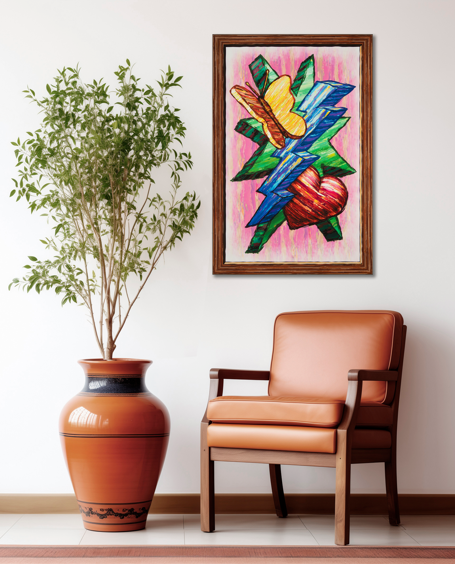 Butterfly Heart Lightning Star - Version 1