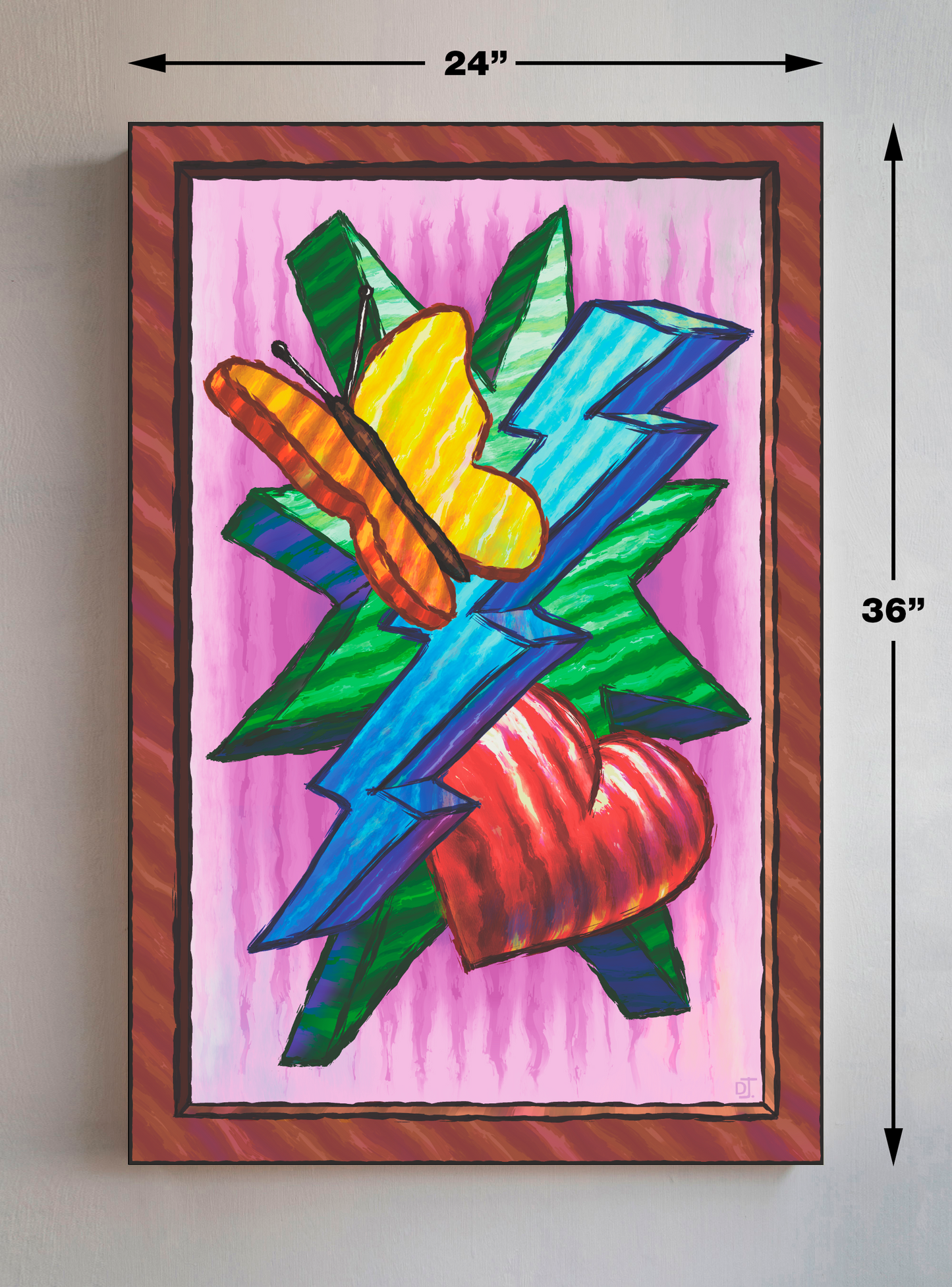 Butterfly Heart Lightning Star version 2