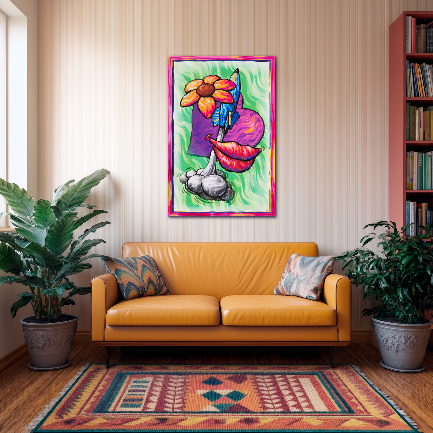 Rocket Heart Flower Lips