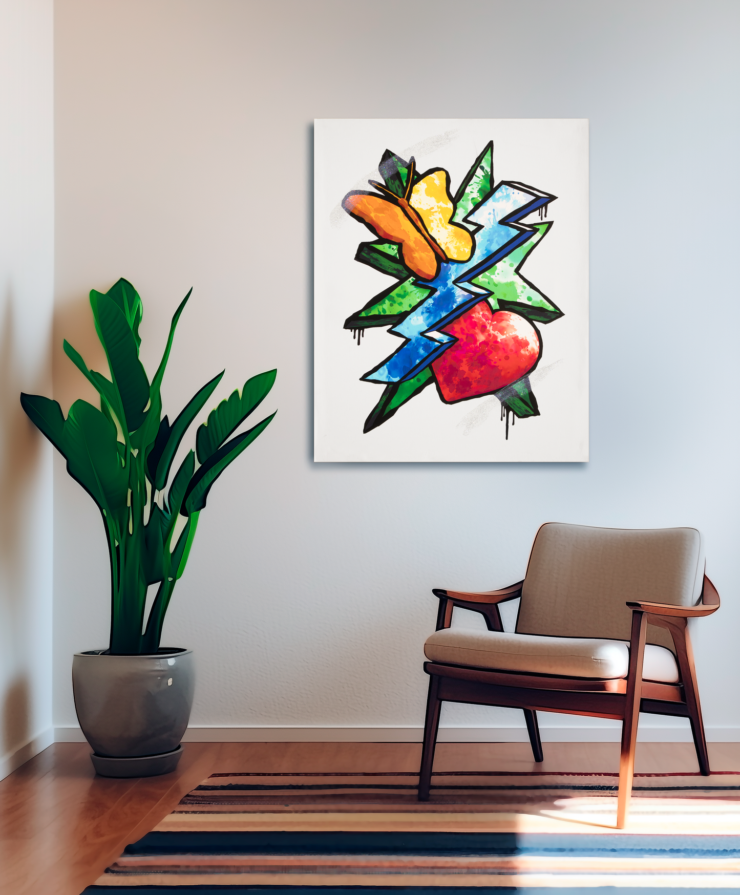 Butterfly Heart Lightning Star version 3