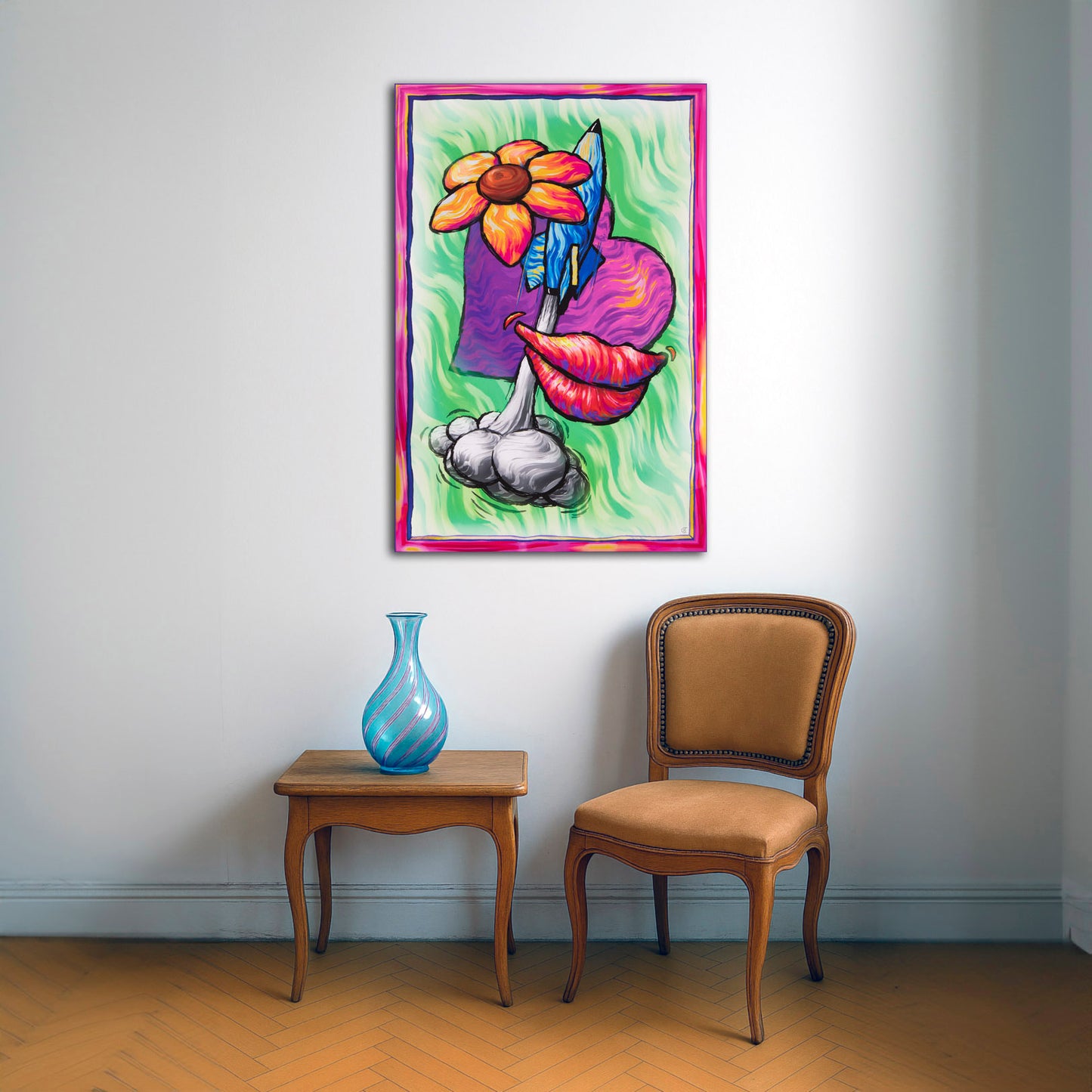 Rocket Heart Flower Lips