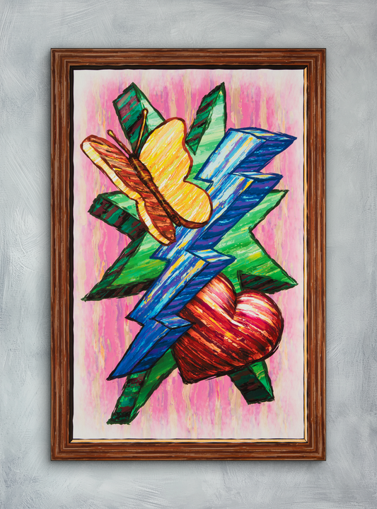 Butterfly Heart Lightning Star - Version 1