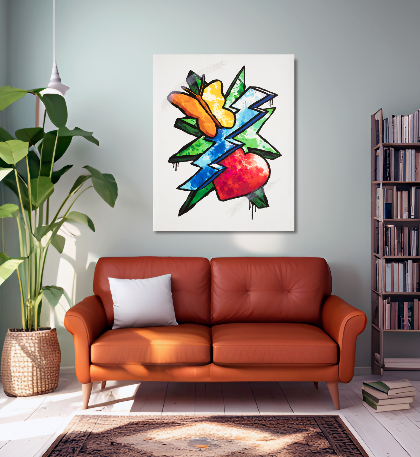 Butterfly Heart Lightning Star version 3