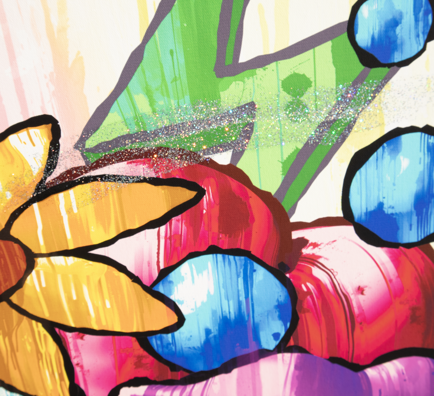 Red Heart Yellow Flower Purple Lips