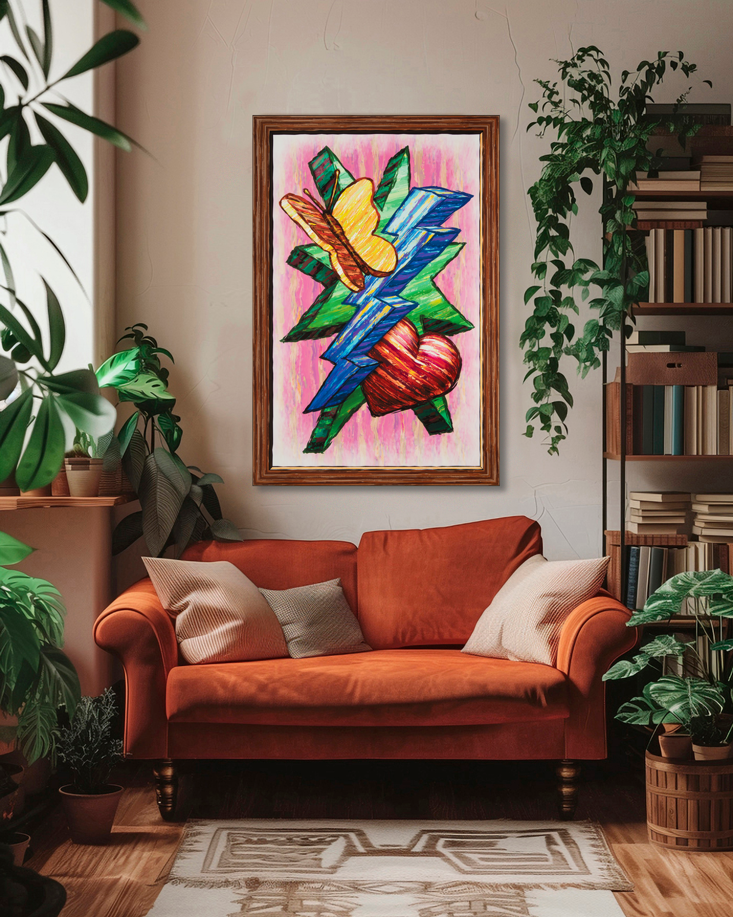 Butterfly Heart Lightning Star - Version 1