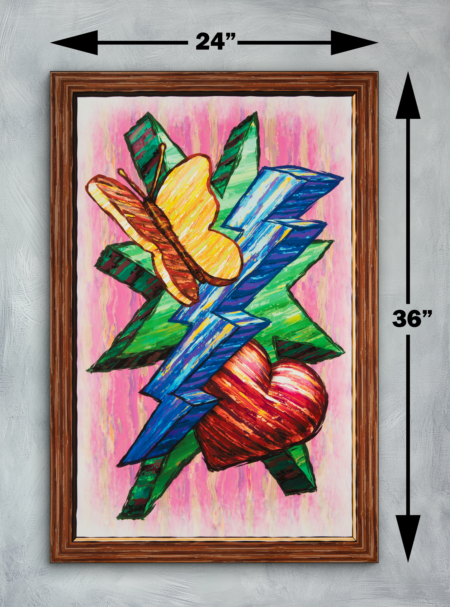 Butterfly Heart Lightning Star - Version 1