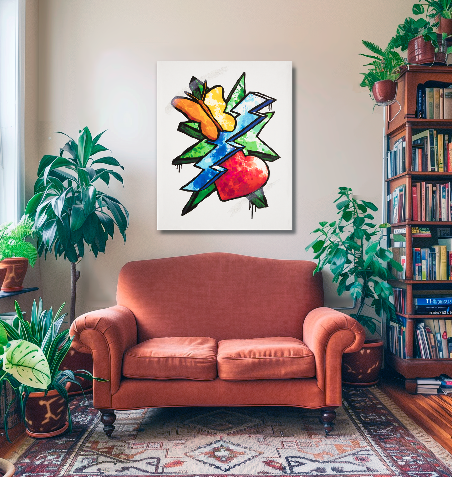 Butterfly Heart Lightning Star version 3