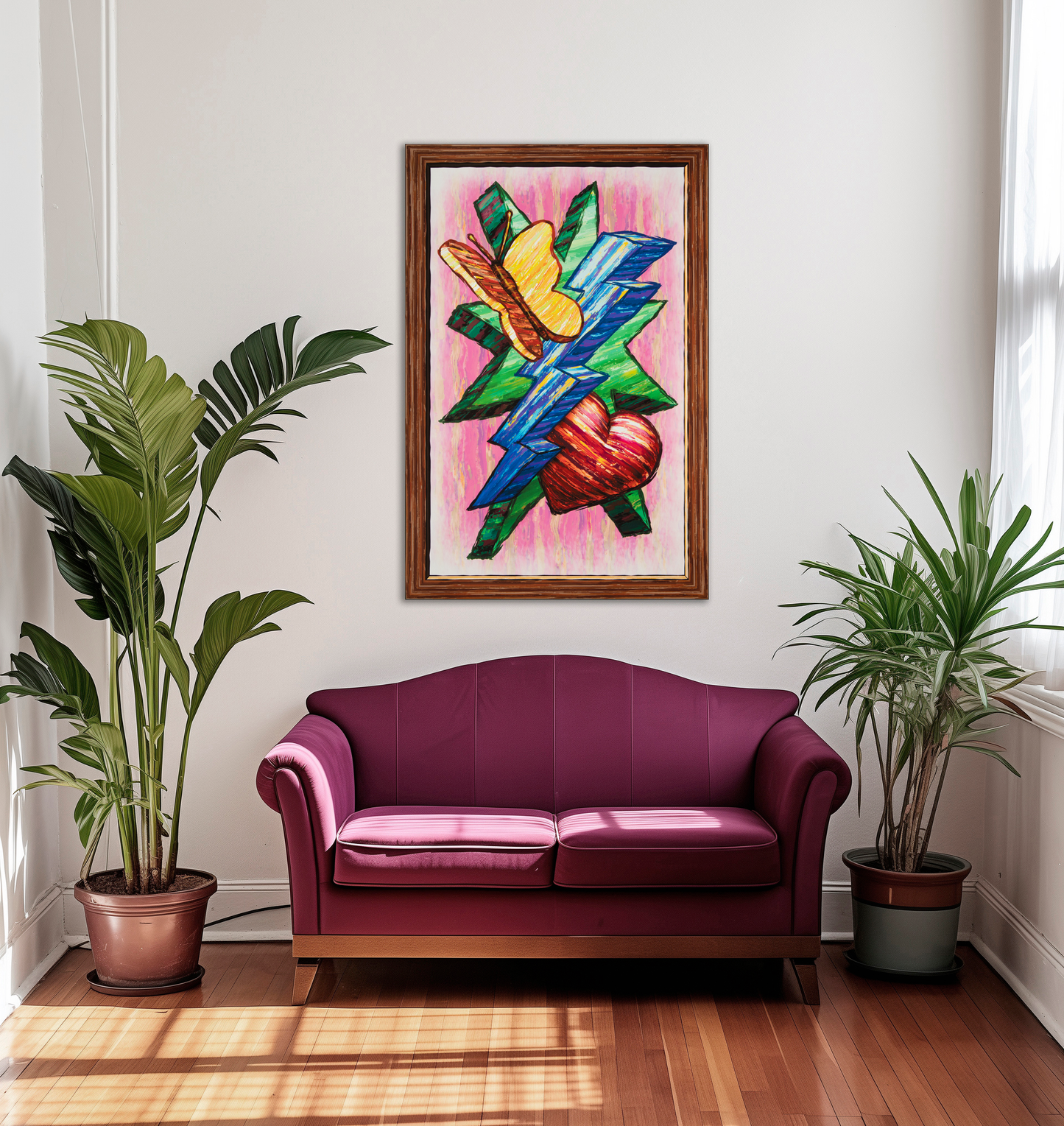 Butterfly Heart Lightning Star - Version 1