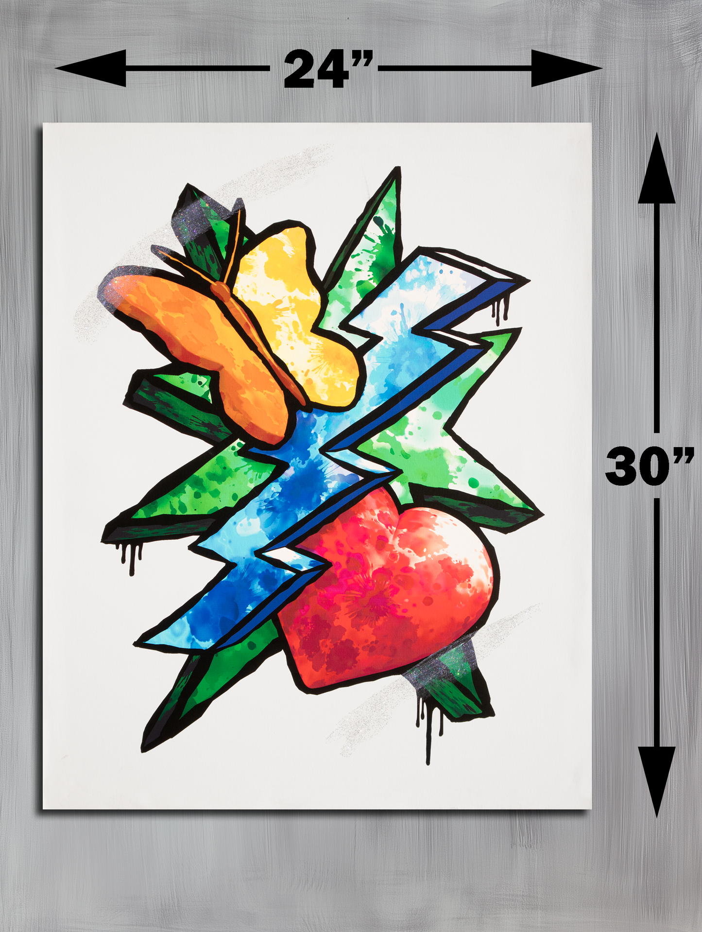 Butterfly Heart Lightning Star version 3