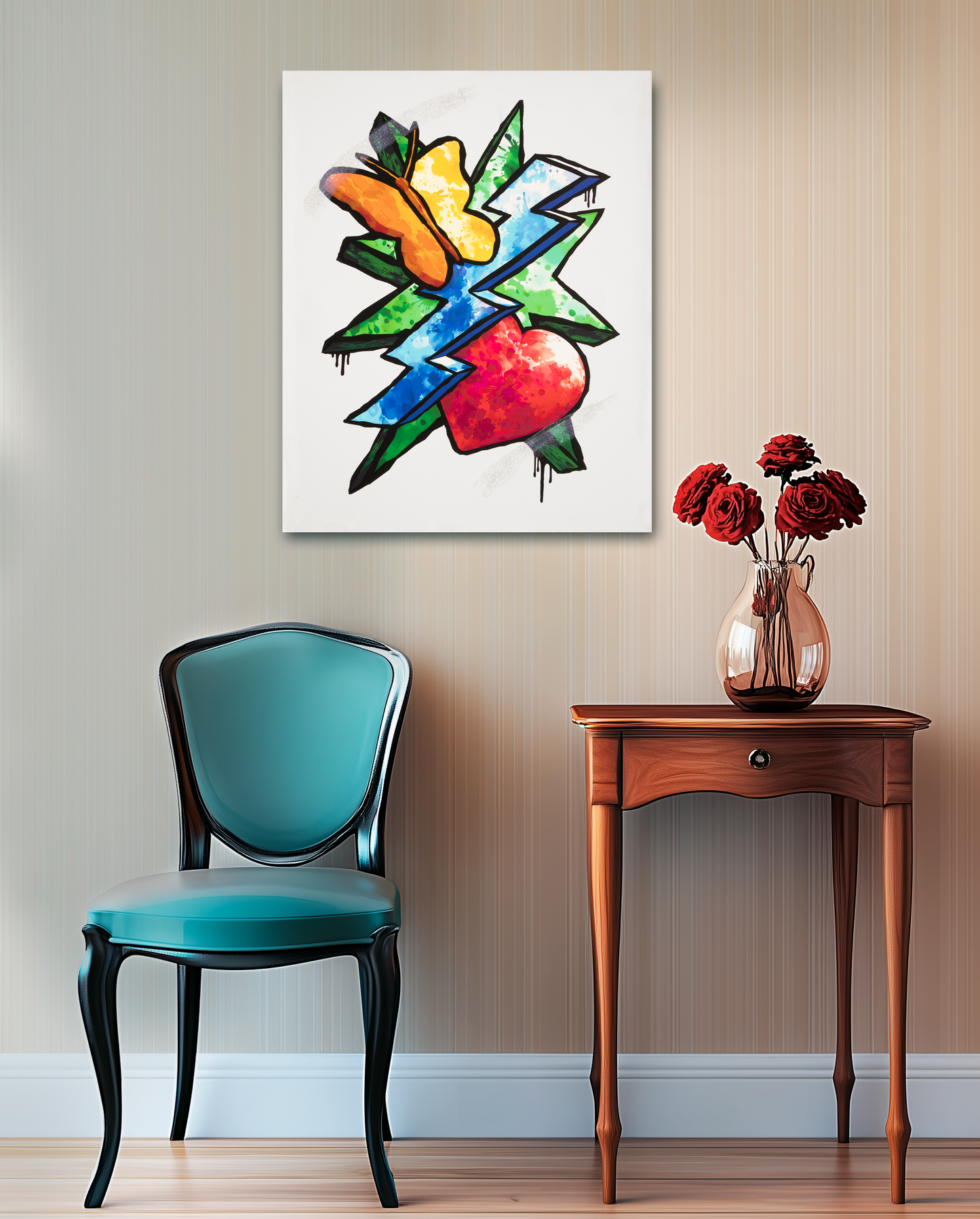 Butterfly Heart Lightning Star version 3