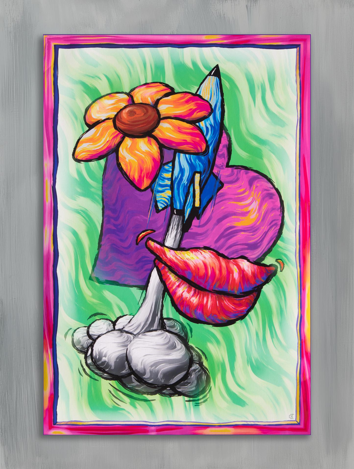 Rocket Heart Flower Lips